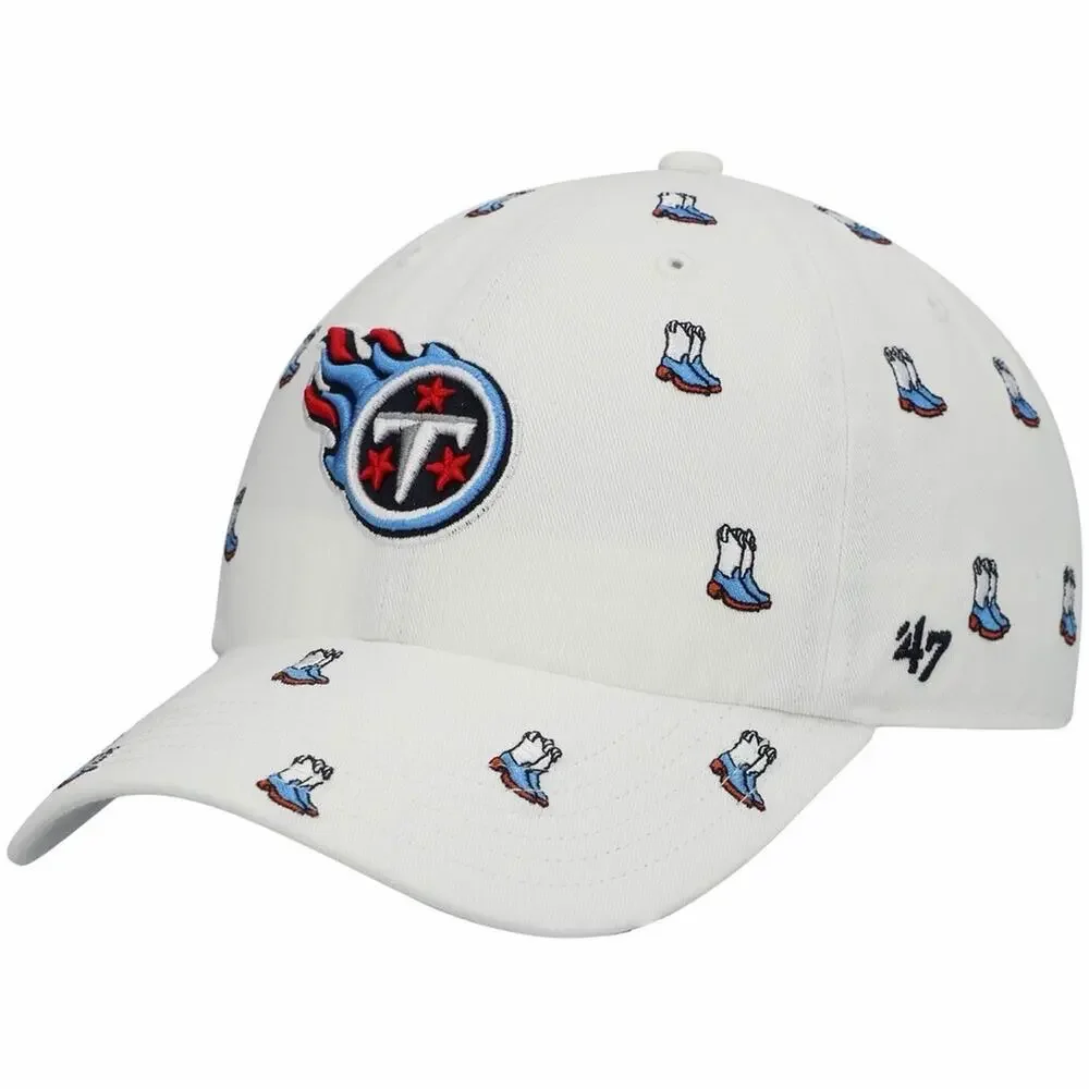 Tennessee Titans Women’s ‘47 White Confetti Clean Up Adjustable Hat